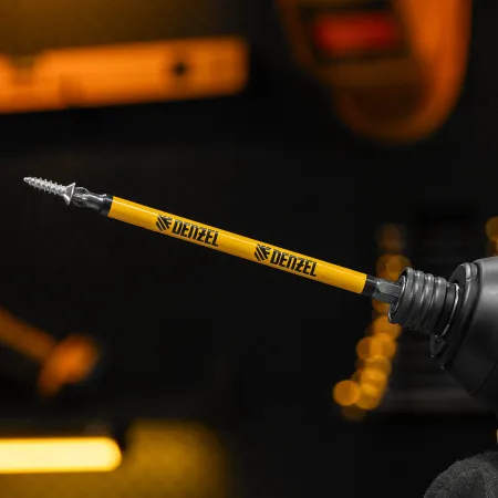 Бита DENZEL PH2х127, сталь S2, цилиндр., 5шт. Е 6,3