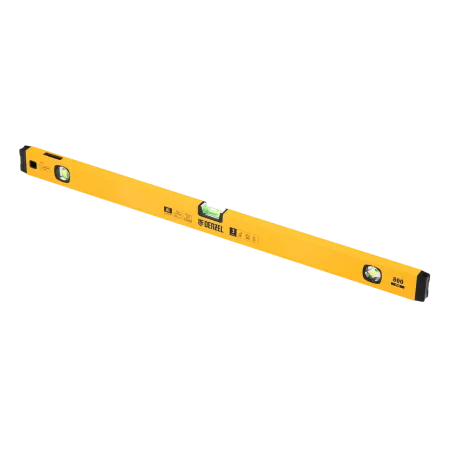 Уровень алюминиевый DENZEL магнит., фрезерованный, 3 глазка (1 зеркал.), 0,5 мм/м, 800 мм