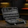 Набор инструментов DENZEL 1/2", 1/4", CrV, S2, пластиковый кейс, 94 предмета