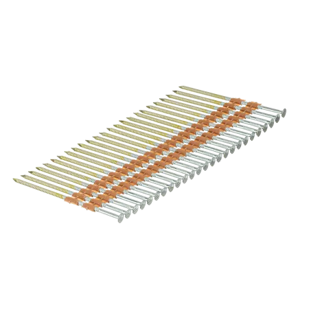 Гвозди DENZEL для пнев. нейлера (оцинк.), длина - 90 мм, диам. - 3,05 мм, 2000 шт.