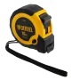 Рулетка DENZEL 10м х 25мм, двухкомп. корпус, кнопка-пауза