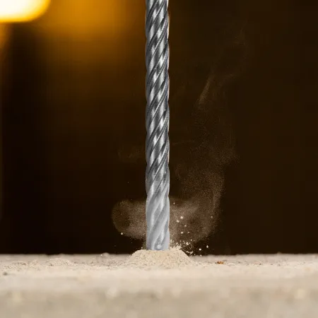 Бур по бетону DENZEL, цельная крестовая пластина, 8x215 мм, SDS PLUS