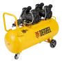 Компрессор безмасл. малошумный DENZEL DLP-3000/100, 3 кВт, 2х1,5 кВт,100 л, 2850 об/мин,500 л/мин