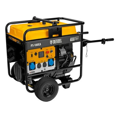 Генератор бензиновый DENZEL PS-180EA, 18 кВт,230 В, 65л, разъем ATS,эл.старт