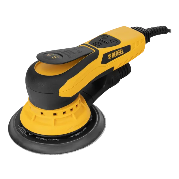 Машина шлифовальная орбитальная бесщет DENZEL OS-150-BL, 350 Вт, 4000-10000 об/мин