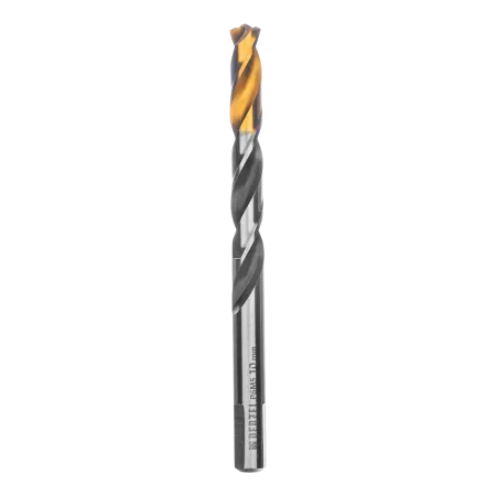 Сверло спиральное по металлу DENZEL 10 x 133 мм, Р6М5, Golden Tip, многогранная заточка