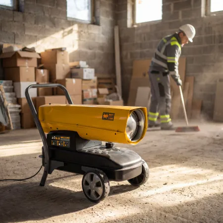 Дизельная тепловая пушка DENZEL DHG-45i, 45 кВт, 1000 м3/ч, прямой нагрев, электронный термостат