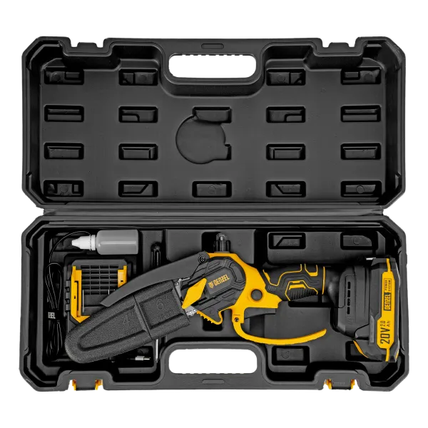 Цепная мини-пила аккумуляторная бесщет. DENZEL CCS-150, шина 150 мм, Li-Ion, 20 В