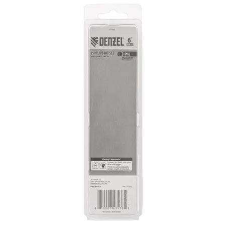 Набор бит DENZEL PH2x150 мм, 5 шт.