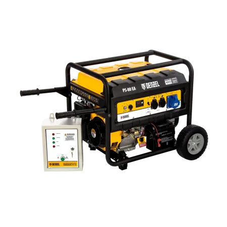 Генератор бензиновый DENZEL PS 80 EA, 8.0 кВт, 230 В, 25 л, электростартер