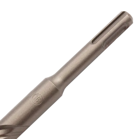 Бур по бетону DENZEL 705037, 16 x 210 мм, двойная спираль, три пылеотводящие кромки