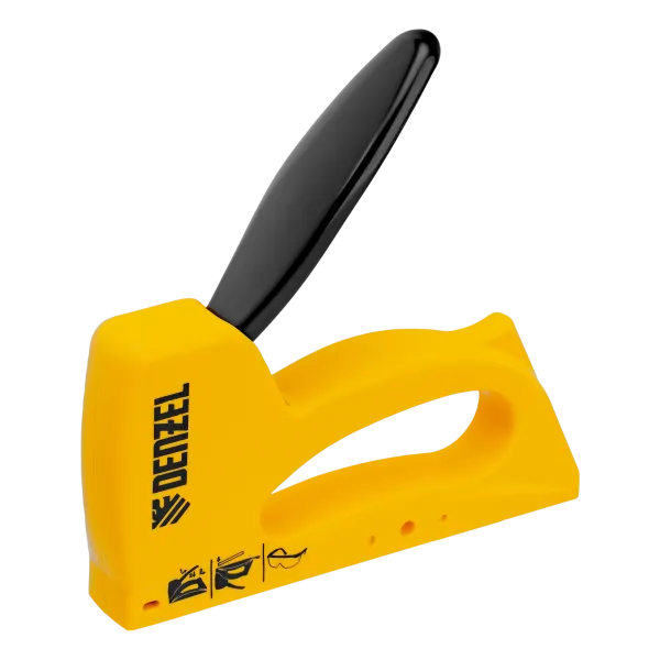 Степлер пластиковый DENZEL скобы в комплекте, тип 53, 6-10 мм