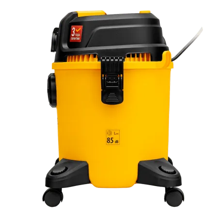 Пылесос строительный DENZEL RVC20, 1400 Вт, бак 20 л, шланг 3 м, розетка с автосинхр.