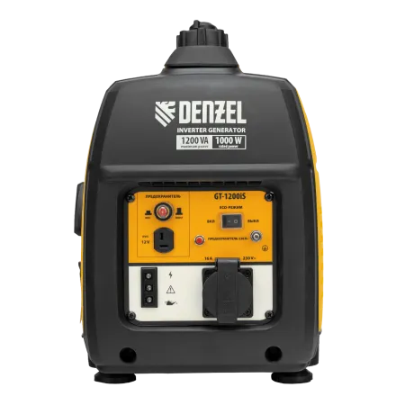 Инверторный генератор DENZEL GT-1200iS, 1.2 кВт, 230 В, бак 2.4 л, ручной старт