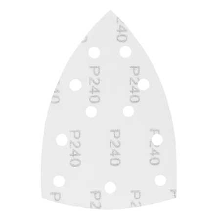 Треугольник абразивный на ворc. подложке под "липучку", перф., P 240, 150х150х100 мм, 5 шт. Denzel