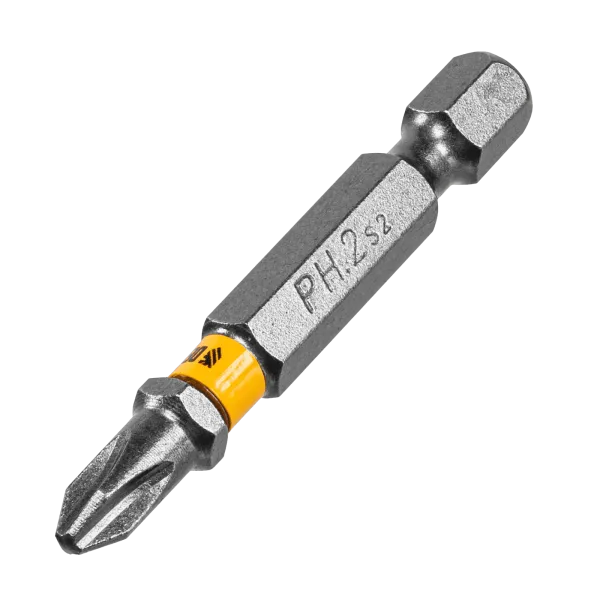 Бита DENZEL PH2х25, сталь S2, 20 шт., пластиковая коробка, Е 6,3