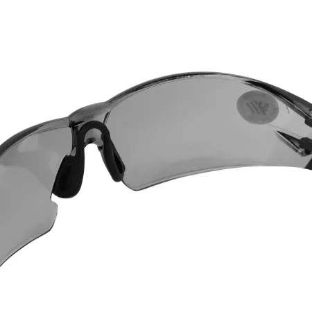 Очки защитные DENZEL открытые, поликарбонатные, дымчатая линза, 2х комп.дужки