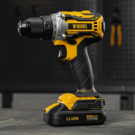 Дрель-шуруповерт аккумуляторная, бесщет. DENZEL BLDL-18-02 Li-Ion, 18 В