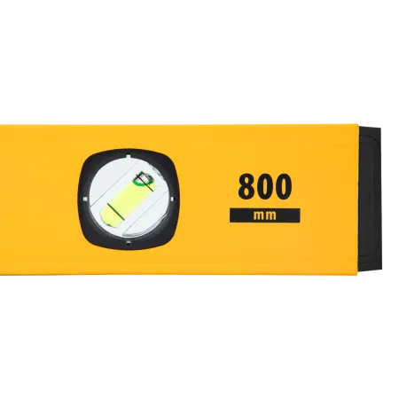 Уровень алюминиевый DENZEL магнит., фрезерованный, 3 глазка (1 зеркал.), 0,5 мм/м, 800 мм