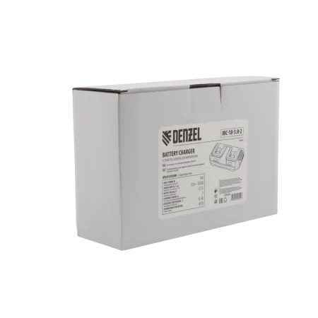 Зарядное устройство на 2 аккумулятора DENZEL IBC-18-3.0-2, Li-Ion, 18В, 3.0 А
