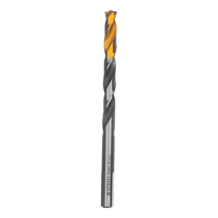Сверло спиральное по металлу DENZEL 8 x 117 мм, Р6М5, Golden Tip, многогранная заточка