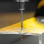 Сверло спиральное по металлу DENZEL 2 x 49 мм, Р6М5, Golden Tip, 2шт.