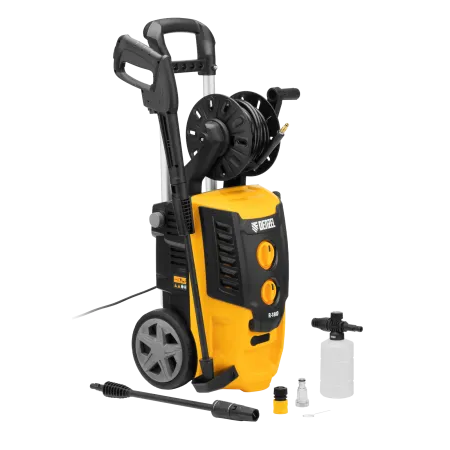 Моечная машина высокого давления DENZEL R-180D, 2200 Вт, 180 бар, 380 л/ч, с барабаном