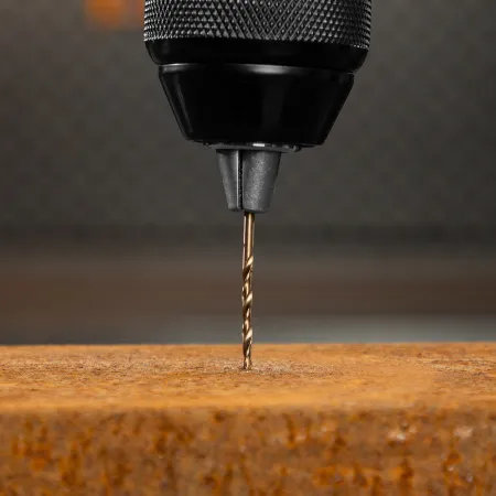 Сверло по металлу DENZEL 2,5 мм, HSS Co-8%, 2 шт.