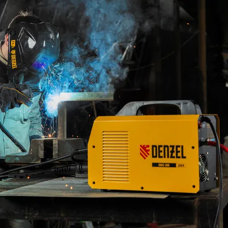 Аппарат инвертор. полуавтомат. cварки DENZEL IMIG-200, 200 А, ПВ 60%, катушка 5 кг