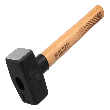 Кувалда DENZEL 2000 г, кованая головка, буковая рукоятка