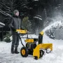 Снегоуборщик гибридный с функц. подметания DENZEL SWB-600, 212 сс, руч. старт, 2 насадки