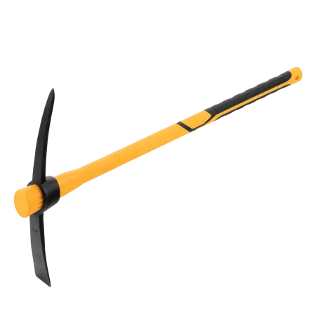 Кирка DENZEL 1500 г, узкая, фиберглассовая обрезиненная рукоятка 900 мм