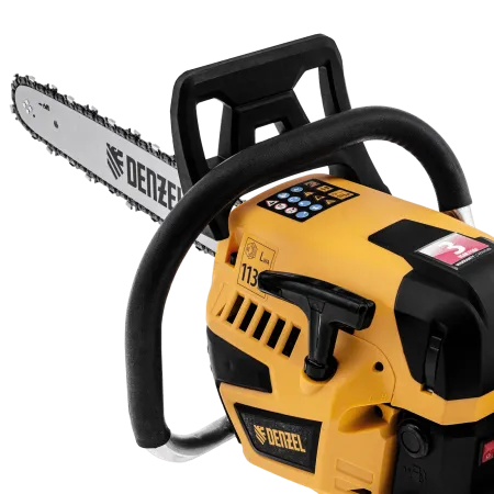 Пила цепная бензиновая DENZEL DS-5218, шина 45 см, 52 см3, 3 л.с, шаг 0,325, 72 звена