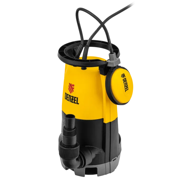 Дренажный насос DENZEL DP450S для чистой и грязной воды, 450 Вт, напор 6 м, 12000 л/ч