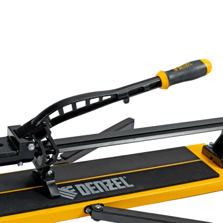 Плиткорез рельсовый DENZEL 600х16мм, каретка на подш., стальная станина, усил. рукоятка-пенал