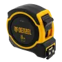 Рулетка DENZEL 8м х 25мм, двухкомп. корпус, магнитный обрезиненный зацеп