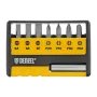Набор бит с магнитным держателем DENZEL S2, 8 шт.