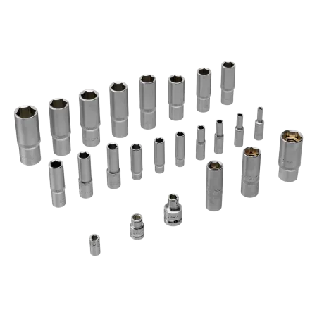 Набор инструментов DENZEL 1/2", 1/4", 3/8", CrV, S2, пластиковый кейс, 216 предметов