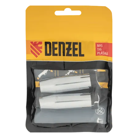 Сопло газовое DENZEL 16, длина 57мм, 2 шт для MIG горелки тип 24
