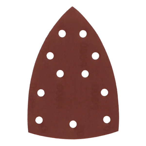 Треугольник абразивный на ворc. подложке под "липучку", перф., P 600, 150х150х100 мм, 5 шт. Denzel
