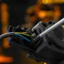 Шнур сетевой Energy Series DENZEL, ПВС, 1,5 м, 3 x 1,5 мм, с неразборной вилкой, черный