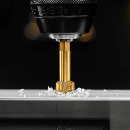 Набор зенковок DENZEL HSS, M3-M10, 6 шт, металл. кейс