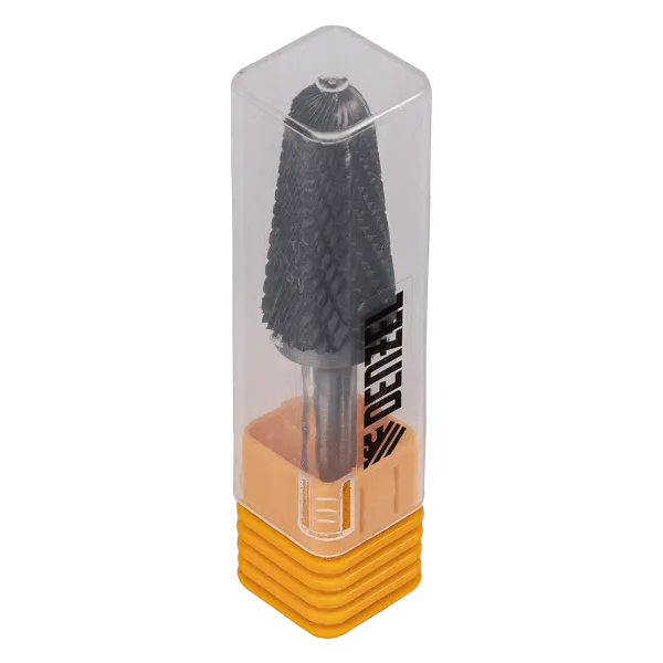 Борфреза по металлу DENZEL твердосплавная, коническая закругленная, тип-L, 16 мм