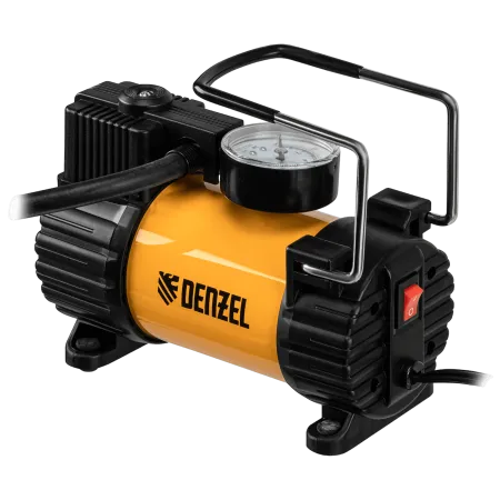 Автомобильный компрессор DENZEL AC-37, 12В, 7 атм, 37 л/мин, предохранитель