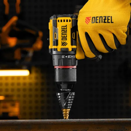 Сверло ступенчатое DENZEL, 9-12-15-18-21-24-27-30-33-36 мм, Р6М5, 6-гр. хвостовик