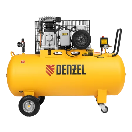 Компрессор воздушный DENZEL BCI3000-T/200, 3.0 кВт, ременный привод, 200 литров, 530 л/мин
