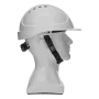 Каска защитная ударопрочная DENZEL ABS/PC, плавная регулировка, модель «Форвард» (К-05), белая