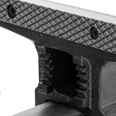 Тиски слесарные DENZEL BVH-150, 150 мм, поворотные, стальная направляющая, с наковальней