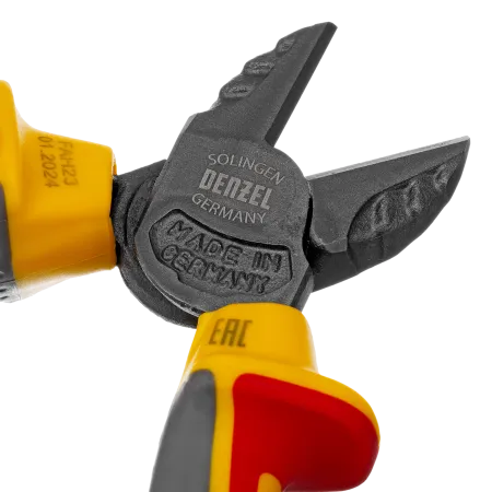 Бокорезы DENZEL диэлектрические рукоятки, до 1000 В, трехкомпонентные рукоятки, 160 мм