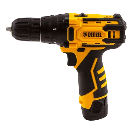 Дрель-шуруповерт аккумуляторная DENZEL CDL-12CB, Li-Ion, 12 В, 1 АКБ